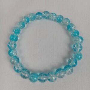 Blue beaded bracelet